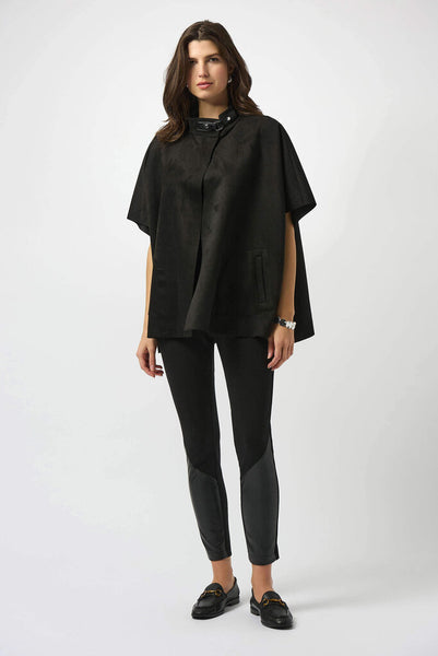 Joseph Ribkoff 253240 Scuba Suede Poncho Cover Up