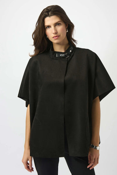 Joseph Ribkoff 253240 Scuba Suede Poncho Cover Up