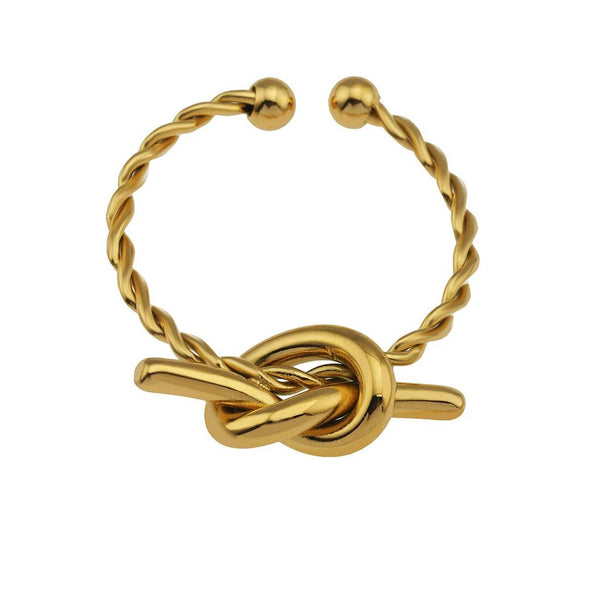 Hackney Nine 'Antonella' Gold Twist Knot Ring