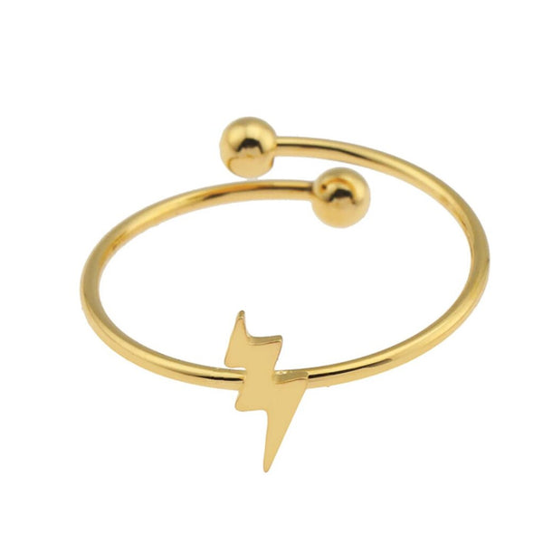 Hackney Nine 'Lazer' Dainty Lightning Bolt Ring