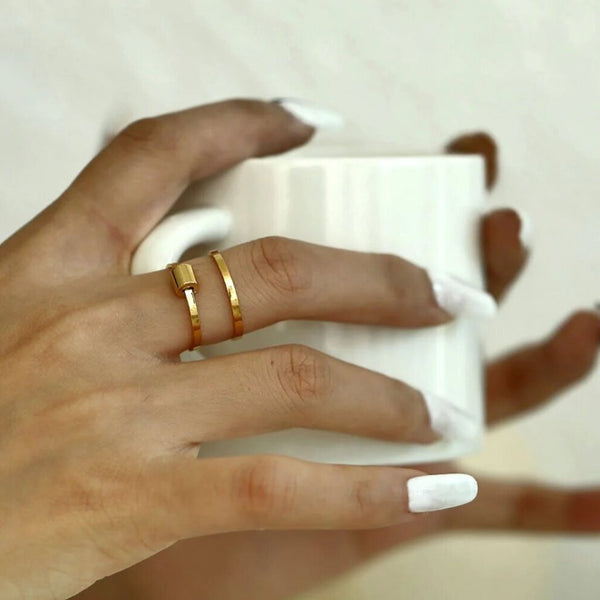 Hackney Nine 'Patricia' Adjustable Stacked Ring