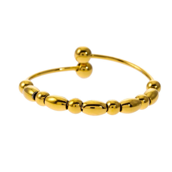 Hackney Nine 'Bernila' Round & Oval Beaded Ring