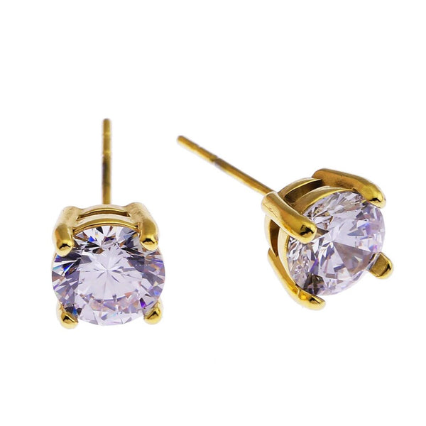 Hackney Nine 'Codi' Gold Moissanite Essential Studs