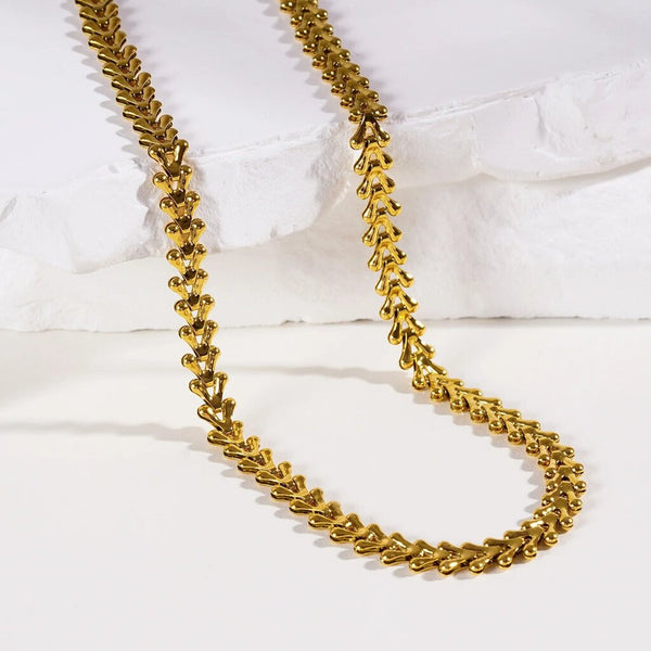 Hackney Nine 'Frankie' Vintage Inspired Crest Chain Necklace