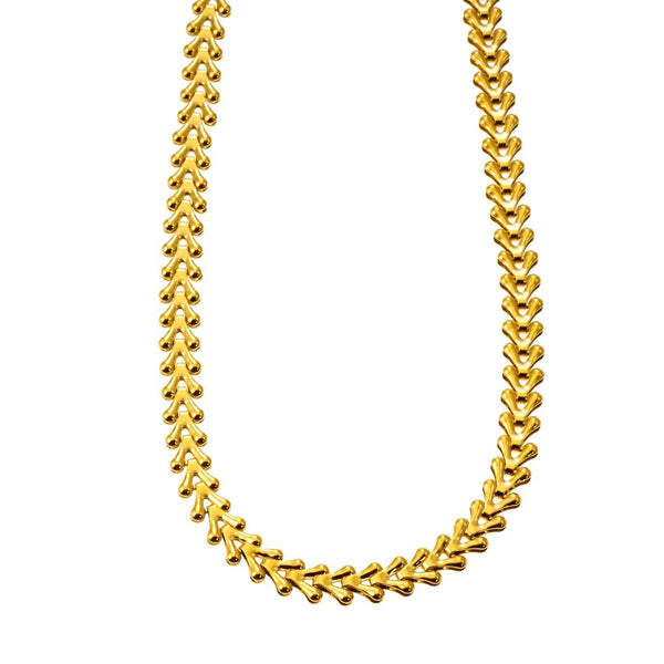 Hackney Nine 'Frankie' Vintage Inspired Crest Chain Necklace