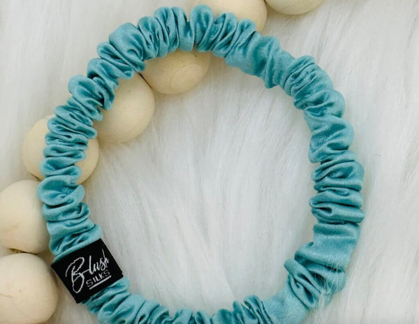 Blush Silks Mini Scrunchie