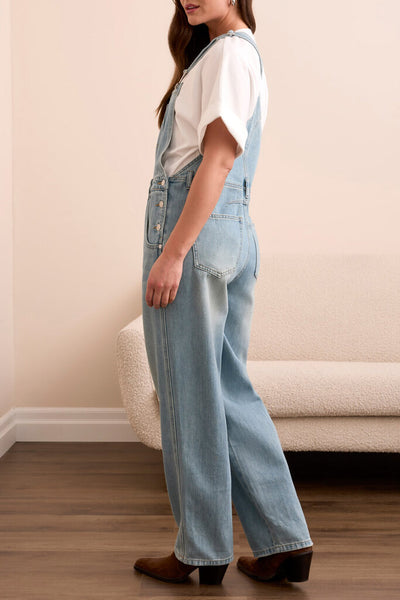 Tribal 'Blue Thread' Classic Straight Leg Overalls