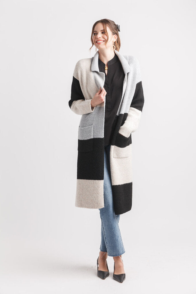 Papillon Colour Block Coatigan