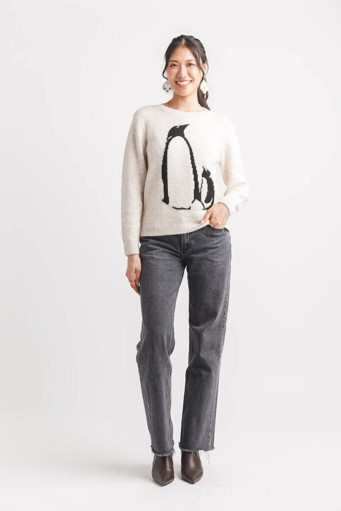 Papillon Penguin Intarsia Sweater