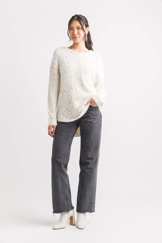 Papillon Speckled Knit Sweater