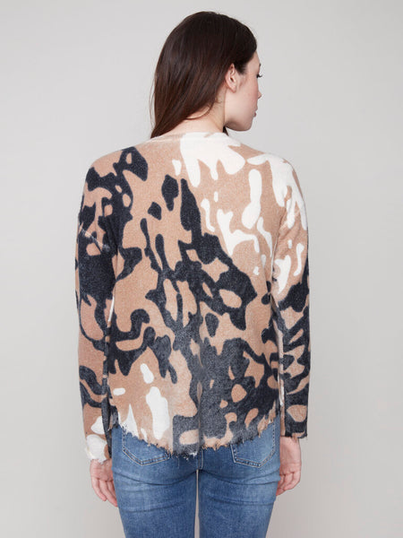 Charlie B Reversible Printed Sweater - Spots