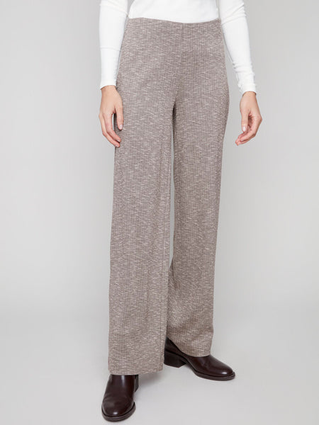 Charlie B Herringbone Pull-On Pants