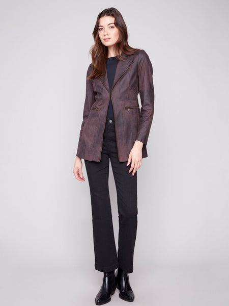 Charlie B Vintage Faux Suede Jacket