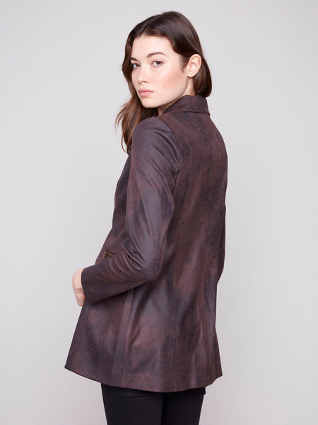 Charlie B Vintage Faux Suede Jacket