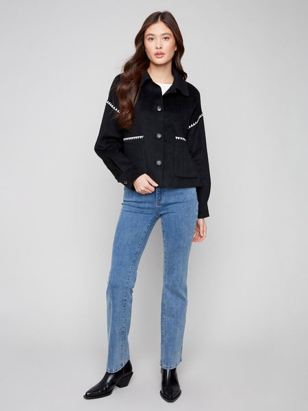 Charlie B Double-Faced Wool-Blend Jacket