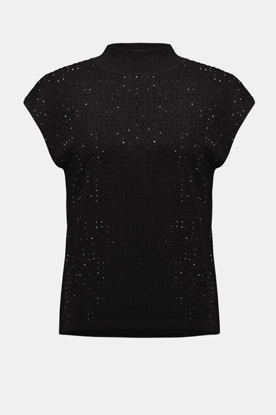 Joseph Ribkoff 254935 Sequin Studded Knit Top