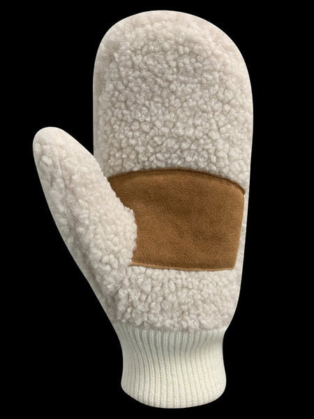 Auclair 'Autumn' Sherpa Mitts - Cream