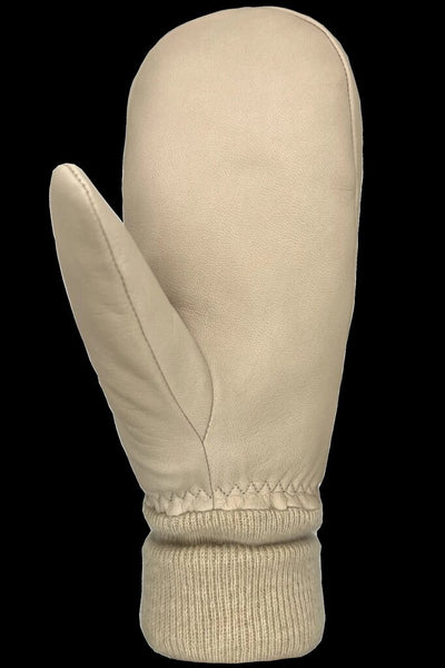 Auclair 'Luna' Leather Mitts - Beige