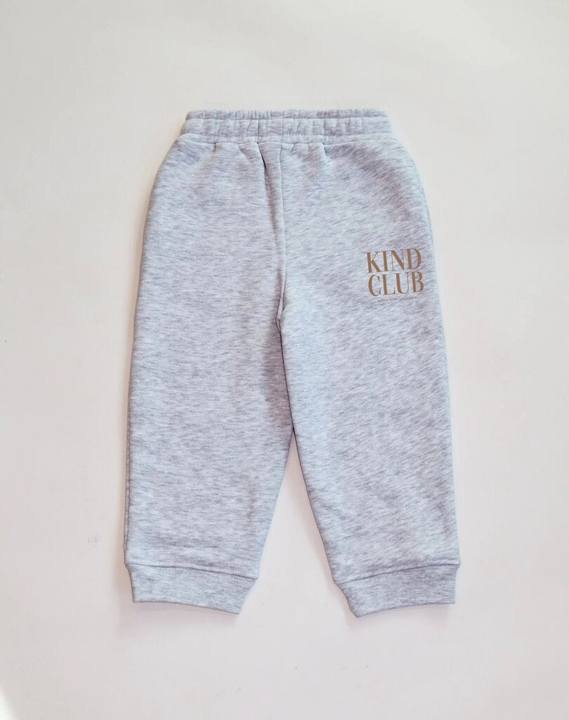 Brunette the Label 'Kind Club' Oversized Jogger - Grey