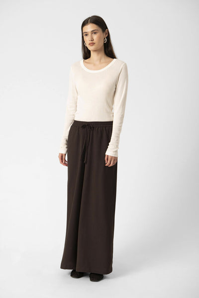 Soaked in Luxury 'Shirley' Trousers - Chocolate Torte