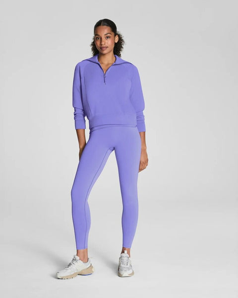 Spanx AirEssentials Half Zip Sweatshirt - Amethyst