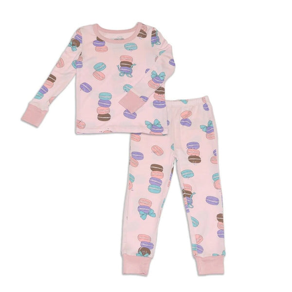 Silkberry Baby Bamboo Pajama Set - Macaron Party