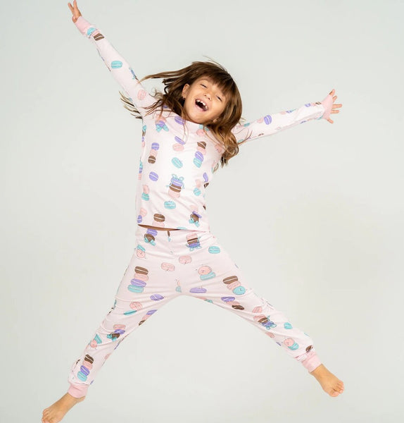Silkberry Baby Bamboo Pajama Set - Macaron Party