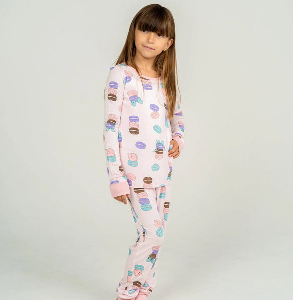 Silkberry Baby Bamboo Pajama Set - Macaron Party