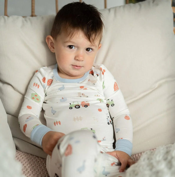 Silkberry Baby Bamboo Pajama Set - Pumpkin Farm