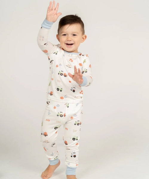 Silkberry Baby Bamboo Pajama Set - Pumpkin Farm