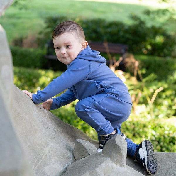 Silkberry Baby Bamboo Fleece Hoodie - Coastal