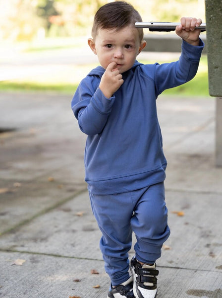 Silkberry Baby Bamboo Fleece Hoodie - Coastal