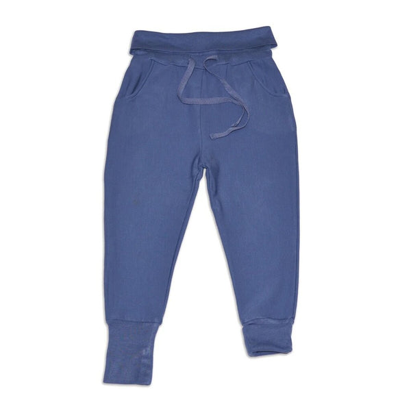 Silkberry Baby Bamboo Fleece 'Grow With Me' Pants - Coastal