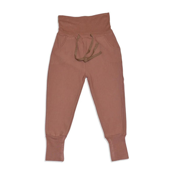 Silkberry Baby Bamboo Fleece 'Grow With Me' Pants - Chocolate