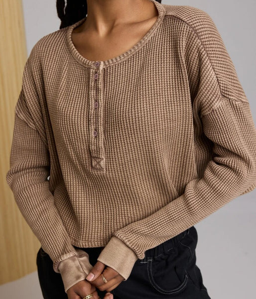 Known Supply 'Cris' Waffle Henley