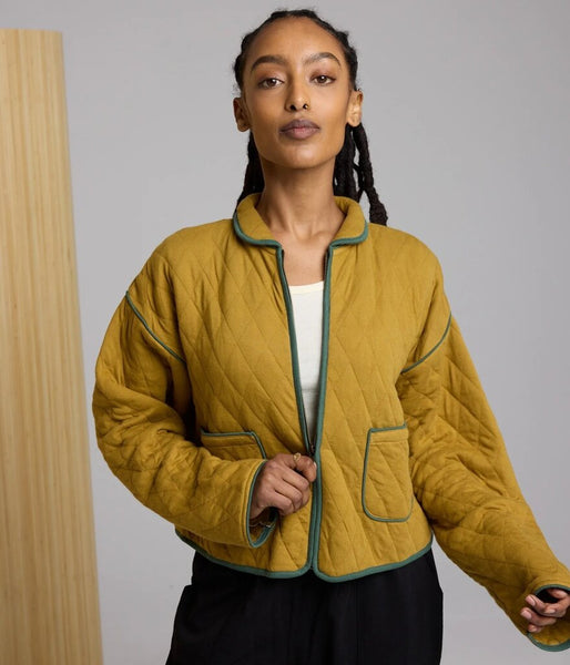 Known Supply 'Elderberry' Quilted Knit Jacket