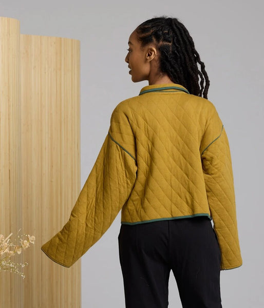 Known Supply 'Elderberry' Quilted Knit Jacket