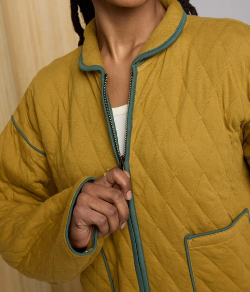 Known Supply 'Elderberry' Quilted Knit Jacket