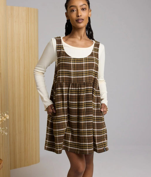 Known Supply 'Glenwood' Plaid Pinafore
