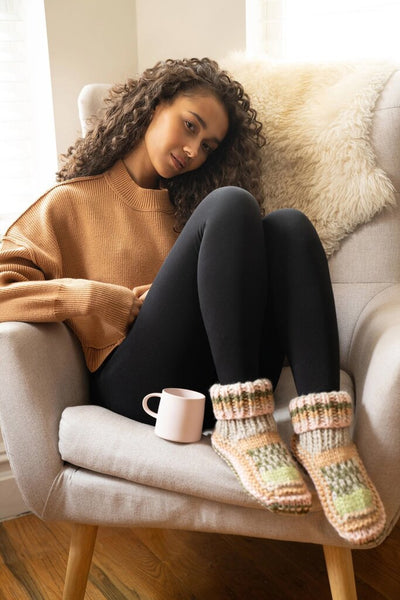 Lemon 'Northern Isles' Knit Bootie - Green