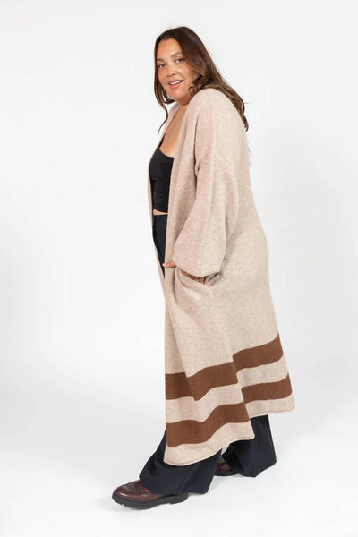 Smash + Tess 'Mabel' Striped Long Cardigan