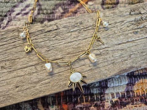 Rogue Jewelry 'Stardust' Charm Necklace