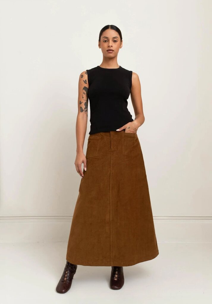 Paper Label 'Lydia' Tank - Black