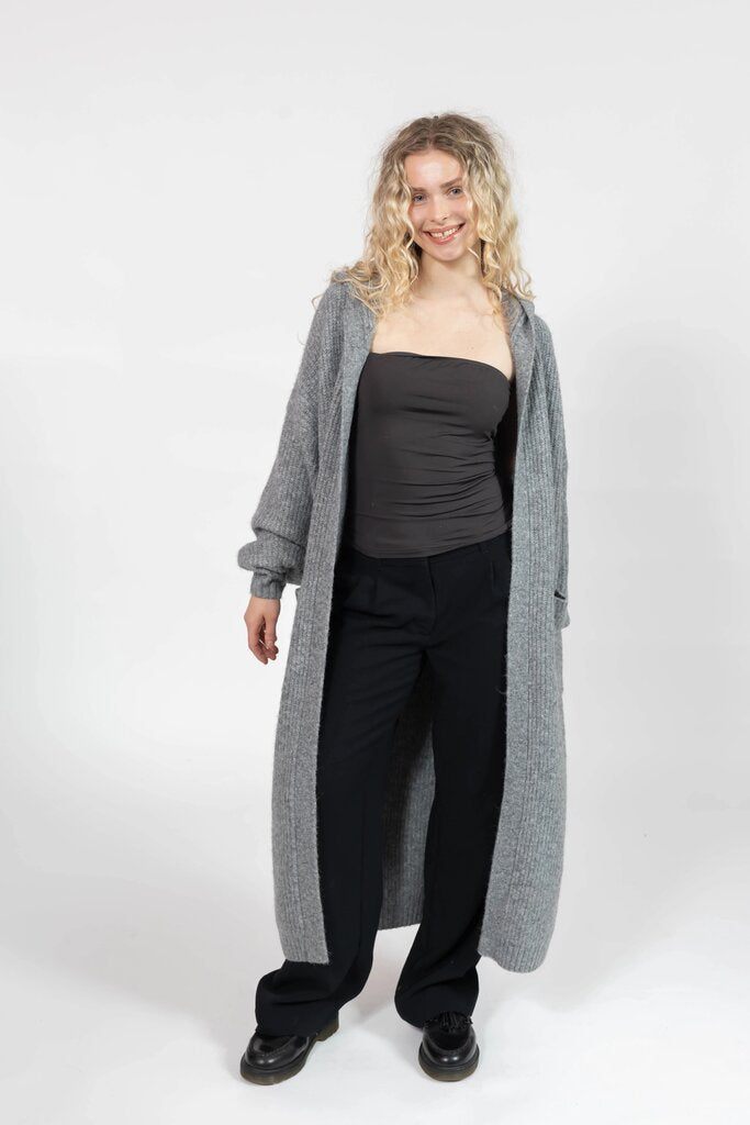 Smash + Tess 'Esther' Long Cardigan - Heather Grey