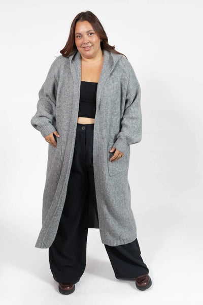 Smash + Tess 'Esther' Long Cardigan - Heather Grey
