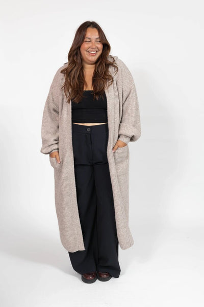 Smash + Tess 'Esther' Long Cardigan - Latte