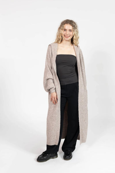 Smash + Tess 'Esther' Long Cardigan - Latte
