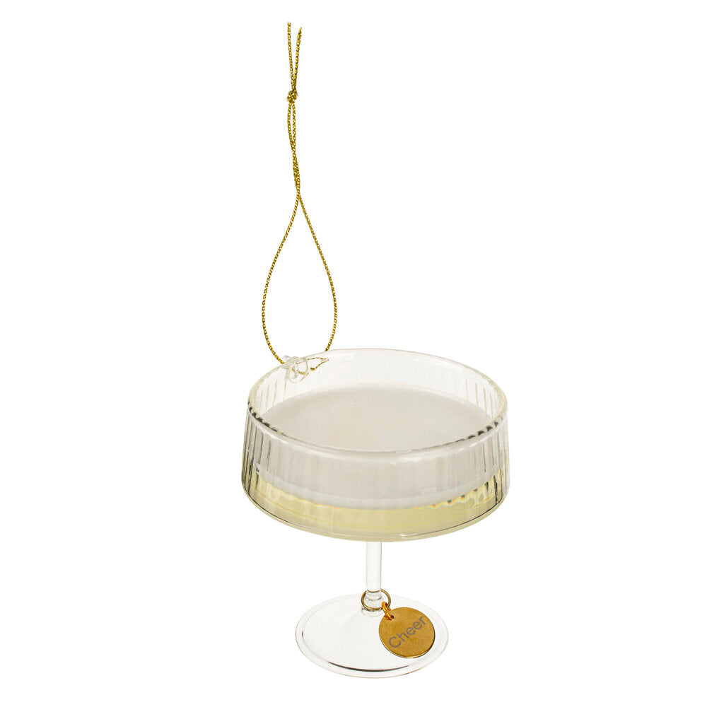 Champagne Coup Glass Ornament