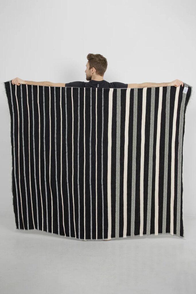 Tofino Towel 'The Winslow' Striped Linen Blend Fleece Throw