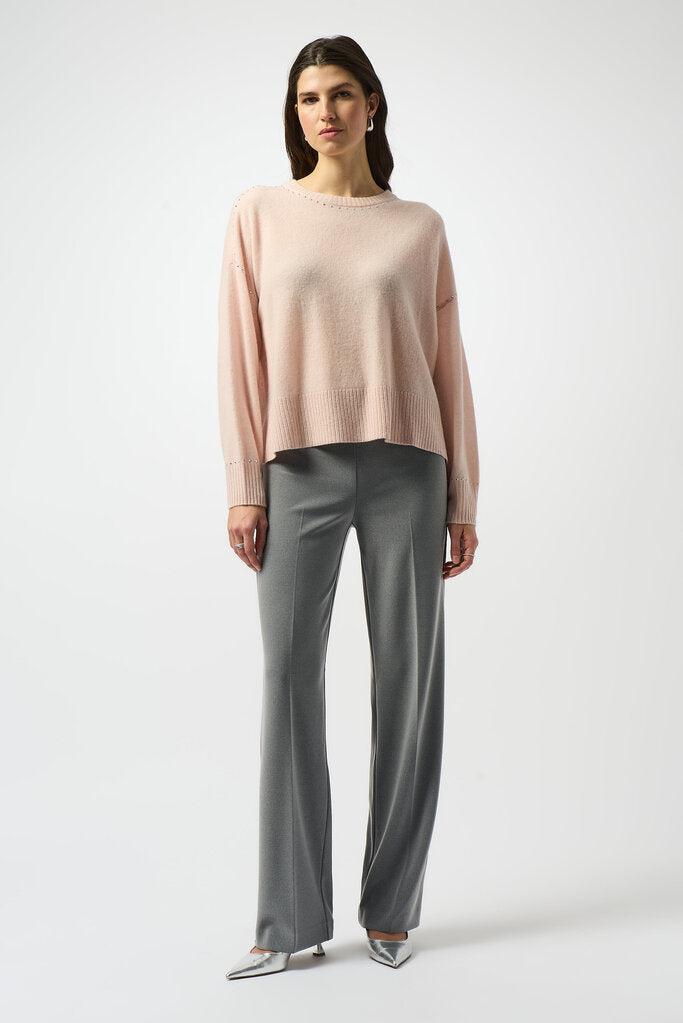 Joseph Ribkoff 253303 Grey Melange Silky Knit Pants